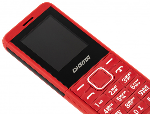 Мобильный телефон Digma C171 Linx 32Mb красный моноблок 2Sim 1.77" 128x160 0.08Mpix GSM900/1800 FM microSD max16Gb фото 6