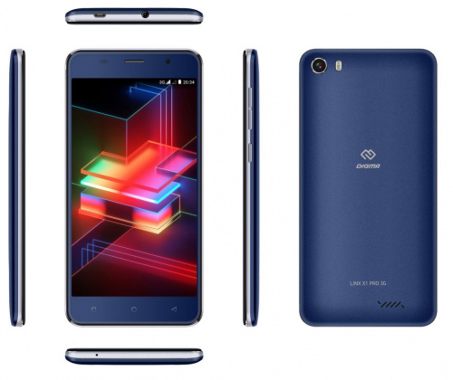 Смартфон Digma X1 Pro 3G Linx 16Gb 2Gb темно-синий моноблок 3G 2Sim 5" 720x1280 Android 8.1 8Mpix WiFi GPS GSM900/1800 GSM1900 TouchSc MP3 FM microSDXC max64Gb фото 8