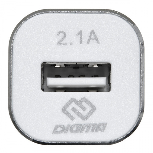 Автомобильное зар./устр. Digma DGCC-1U-2.1A-WG 10.5W 2.1A USB универсальное белый фото 4