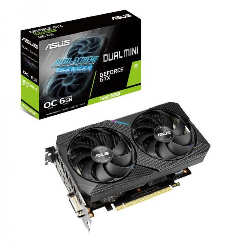 Видеокарта Asus PCI-E DUAL-GTX1660S-O6G-MINI nVidia GeForce GTX 1660SUPER 6144Mb 192bit GDDR6 1530/14002 DVIx1/HDMIx1/DPx1/HDCP Ret фото 5