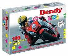 Игровая консоль Dendy Kids черный +контроллер в комплекте: 195 игр