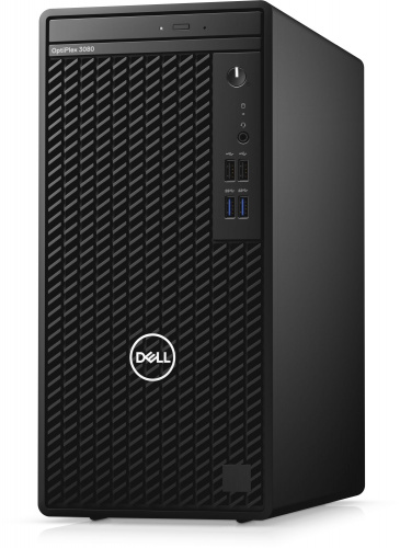 ПК Dell Optiplex 3080 MT i5 10500 (3.1)/8Gb/SSD256Gb/UHDG 630/DVDRW/Linux Ubuntu/GbitEth/260W/клавиатура/мышь/черный фото 2