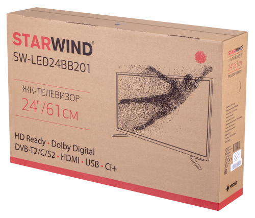 Телевизор LED Starwind 24" SW-LED24BB201 черный HD READY 60Hz DVB-T DVB-T2 DVB-C DVB-S DVB-S2 USB (RUS) фото 6