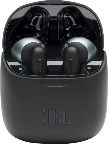Гарнитура вкладыши JBL T220 TWS черный беспроводные bluetooth в ушной раковине (JBLT220TWSBLK)