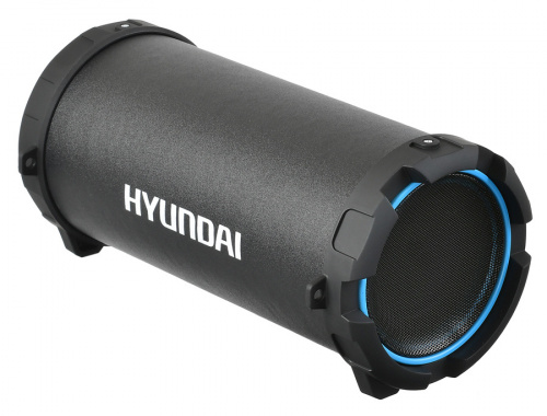 Колонка порт. Hyundai H-PAC220 черный/голубой 10W 1.0 BT/3.5Jack/USB фото 3
