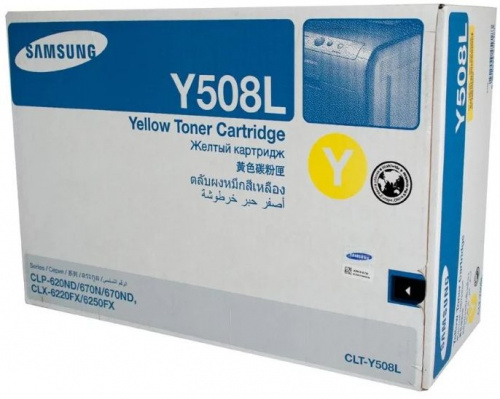 Картридж лазерный Samsung CLT-Y508L SU535A желтый (4000стр.) для Samsung CLP-620/670/CLX-6220 фото 2