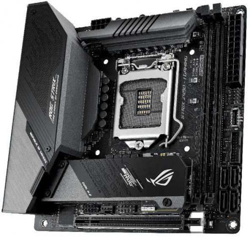 Материнская плата Asus ROG STRIX Z490-I GAMING Soc-1200 Intel Z490 2xDDR4 mini-ITX AC`97 8ch(7.1) 2.5Gg RAID+HDMI+DP фото 3