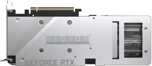 Видеокарта Gigabyte PCI-E 4.0 GV-N3060VISION OC-12GD 2.0 LHR NVIDIA GeForce RTX 3060 12288Mb 192 GDDR6 1837/15000 HDMIx2 DPx2 HDCP Ret фото 7
