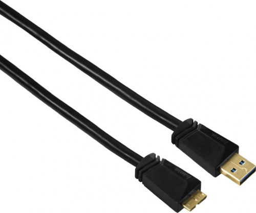 Кабель Hama H-125235 00125235 micro USB 3.0 B (m) USB 3.0 A(m) 0.75м черный