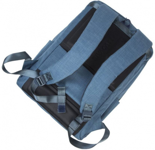 Рюкзак для ноутбука 17.3" Riva 8365 синий полиэстер женский дизайн фото 9