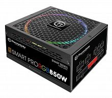 Блок питания Thermaltake ATX 850W Smart Pro RGB 80+ bronze (20+4pin) APFC 140mm fan color LED 9xSATA Cab Manag RTL
