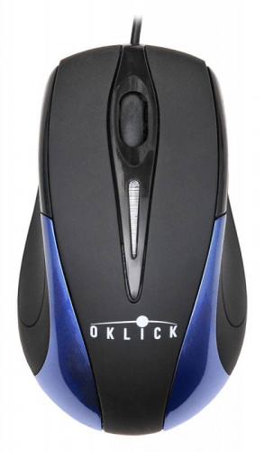 Мышь Oklick 235M черный/синий оптическая (800dpi) USB (2but) фото 6