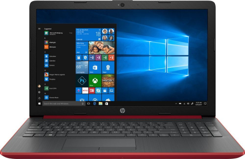 Ноутбук HP 15-da0100ur Core i3 7020U/8Gb/1Tb/nVidia GeForce Mx110 2Gb/15.6"/SVA/HD (1366x768)/Windows 10 64/red/WiFi/BT/Cam