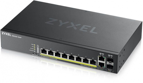 Коммутатор Zyxel GS2220-10HP-EU0101F (L2) 8x1Гбит/с 2xКомбо(1000BASE-T/SFP) 8PoE+ 180W управляемый фото 3