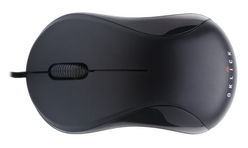 Мышь Оклик 115S черный оптическая (1200dpi) USB для ноутбука (3but) фото 4