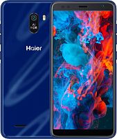Смартфон Haier S5 Silk 16Gb 2Gb синий моноблок 3G 4G 2Sim 5.5" 480x960 Android 10 5Mpix 802.11 b/g/n GPS GSM900/1800 GSM1900 TouchSc MP3 FM A-GPS microSD max64Gb