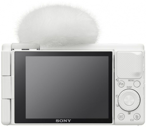 Фотоаппарат Sony ZV1W.CE3 белый 20.1Mpix Zoom2.7x 3" 4K MSmic/SDXC CMOS Exmor RS 1x1 IS turLCD TouLCD 24fr/s RAW 30fr/s HDMI/WiFi/NP-BX1 фото 3