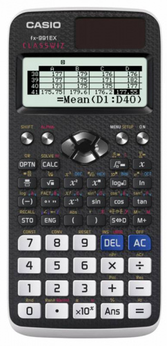 Калькулятор научный Casio Classwiz FX-991EX-W-ET-V черный 10+2-разр.