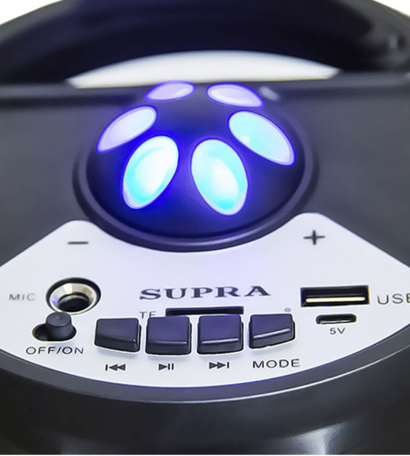 Минисистема Supra SMB-330 черный 20Вт FM USB BT фото 2