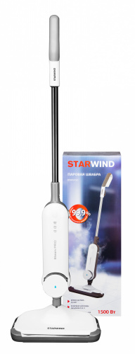Швабра паровая Starwind SSM5450 1500Вт белый/серый фото 3