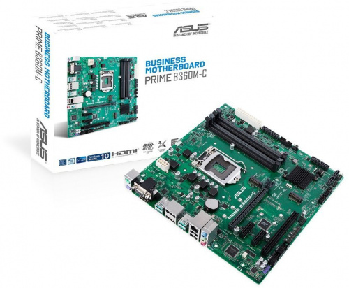 Материнская плата Asus PRIME B360M-C Soc-1151v2 Intel B360 4xDDR4 mATX AC`97 8ch(7.1) GbLAN+VGA+HDMI+DP фото 2