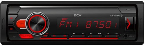 Автомагнитола ACV AVS-944BM 1DIN 4x50Вт v4.0 (38524) фото 3