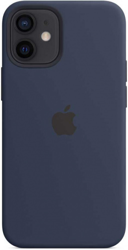 Чехол (клип-кейс) Apple для Apple iPhone 12 mini Silicone Case with MagSafe темный ультрамарин (MHKU3ZE/A) фото 4