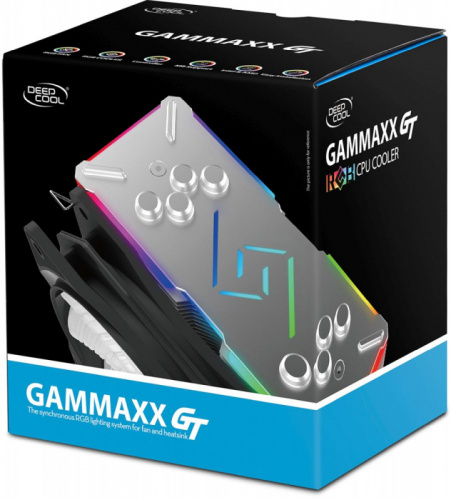 Устройство охлаждения(кулер) Deepcool GAMMAXX GT BLACK Soc-FM2+/AM2+/AM3+/AM4/1150/1151/1155/2011 4-pin 18-27dB Al 150W 870gr LED Ret фото 12