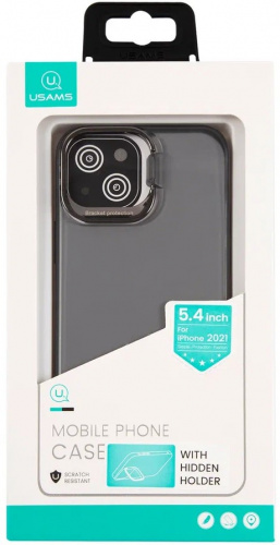 Чехол (клип-кейс) для Apple iPhone 13 mini Usams US-BH780 черный (УТ000028084) фото 2