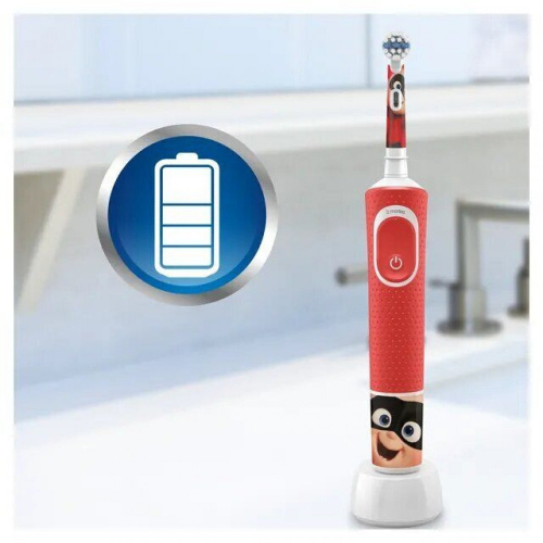 Зубная щетка электрическая Oral-B Pixar D100.413.2KX красный фото 6