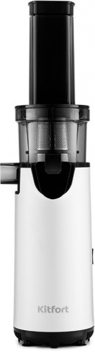 Соковыжималка шнековая Kitfort KT-1123-2 130Вт рез.сок.:550мл. белый/черный фото 2
