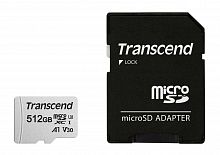 Флеш карта microSDXC 512Gb Class10 Transcend TS512GUSD300S-A 300S + adapter