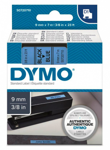 Картридж ленточный Dymo D1 S0720710 черный/голубой для Dymo фото 3