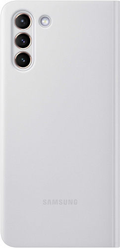 Чехол (флип-кейс) Samsung для Samsung Galaxy S21+ Smart Clear View Cover светло-серый (EF-ZG996CJEGRU) фото 3