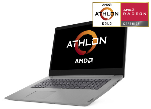 Ноутбук Lenovo IdeaPad 3 17ADA05 Athlon Gold 3150U 4Gb SSD256Gb AMD Radeon 17.3" TN HD+ (1600x900) noOS grey WiFi BT Cam фото 3