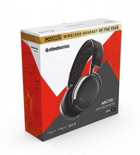Наушники с микрофоном Steelseries Arctis 7 2019 Edition черный мониторные Radio оголовье (61505) фото 3