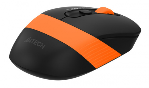 Мышь A4Tech Fstyler FG10S черный/оранжевый оптическая (2000dpi) silent беспроводная USB для ноутбука (4but) фото 6