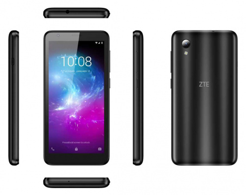 Смартфон ZTE Blade L8 32Gb 1Gb черный моноблок 3G 2Sim 5" 480x960 Android 9 8Mpix 802.11 b/g/n GPS GSM900/1800 GSM1900 MP3 FM microSD max128Gb фото 2