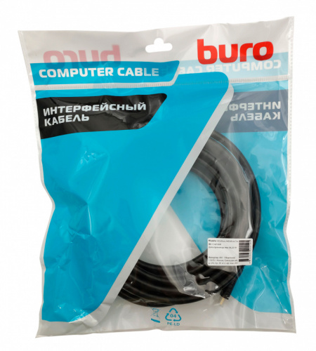 Кабель аудио-видео Buro HDMI 2.0 HDMI (m)/HDMI (m) 7м. позолоч.конт. черный (BHP HDMI 2.0-7) фото 2