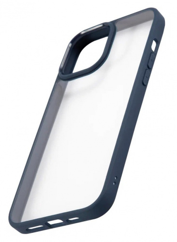 Чехол (клип-кейс) для Apple iPhone 13 Pro Max Usams US-BH771 прозрачный/синий (УТ000028124) фото 3
