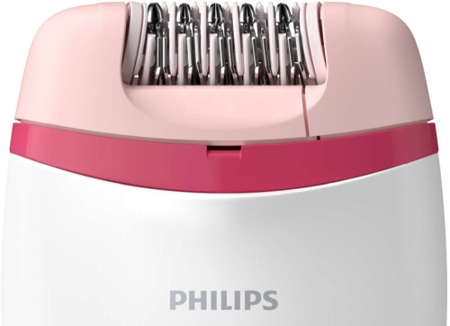 Эпилятор Philips BRP506/00 скор.:2 насад.:1 от электр.сети белый/красный фото 3