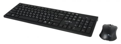 Клавиатура + мышь Оклик 250M клав:черный мышь:черный USB беспроводная slim (997834) фото 2