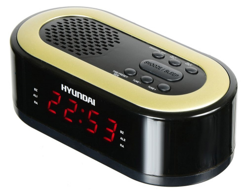 Радиобудильник Hyundai H-RCL230 черный LED подсв:красная часы:цифровые FM фото 2