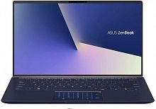 Ноутбук Asus Zenbook UX433FN-A5021T Core i7 8565U/16Gb/SSD512Gb/nVidia GeForce Mx150 2Gb/14"/FHD (1920x1080)/Windows 10/dk.blue/WiFi/BT/Cam/Bag