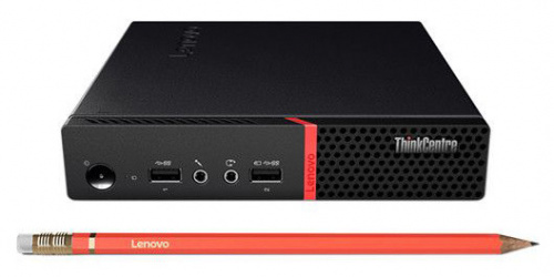 ПК Lenovo ThinkCentre M715q slim A6 Pro 8570E (3)/4Gb/500Gb 7.2k/R5/noOS/GbitEth/WiFi/BT/клавиатура/мышь/черный фото 5