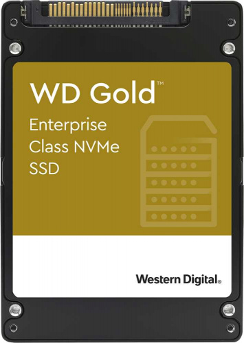 Накопитель SSD WD Original PCI-E x4 3.84Tb WDS384T1D0D Gold 2.5" 0.8 DWPD фото 2
