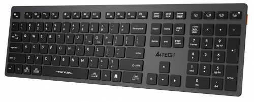 Клавиатура A4Tech Fstyler FBX50C черный USB беспроводная BT/Radio slim Multimedia (FBX50C GREY) фото 7