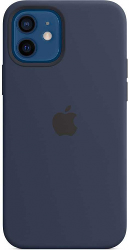 Чехол (клип-кейс) Apple для Apple iPhone 12/12 Pro Silicone Case with MagSafe темный ультрамарин (MHL43ZE/A)