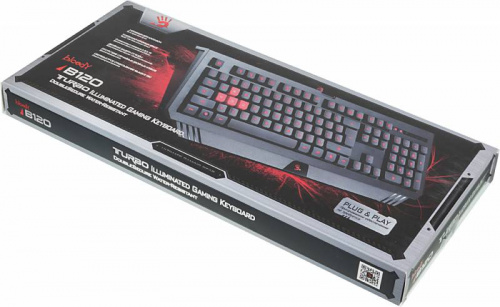 Клавиатура A4 Bloody B120 черный USB Multimedia for gamer LED фото 5