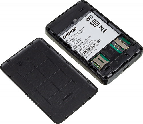 Модем 3G/4G Digma DMW1969-BK + SIM карта на 300руб. USB Wi-Fi Firewall +Router внешний черный фото 4